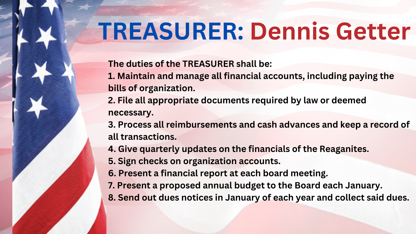 treasurer dennis getter